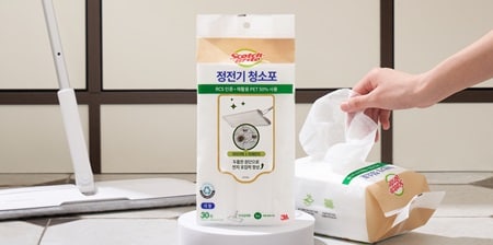 스카치브라이트™  올터치 막대걸레 및 정전기 청소포
